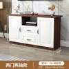 Móvel de TV de madeira maciça para sala de estar, armário de armazenamento simples e moderno para apartamento pequeno, armário de piso integrado, móvel de TV