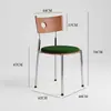 Silla de Comedor Nórdica Vintage de Madera Maciza para el Hogar Berg, Mesa y Sillas de Comedor de Diseñador Minimalistas Modernas de Moda, Estilo Retro Francés