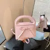 Mini bolso lindo, bolso de mano de moda coreana con lazo, bolso dulce y juvenil ins para padres e hijos