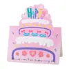 Tarjeta de Cumpleaños Tridimensional Nueva Transfronteriza Feliz Cumpleaños Infantil Bendición en Inglés Tarjeta Pequeña Decoración de Fiesta