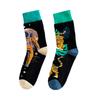 Calcetines deportivos de moda personalizados de talla grande para hombre, absorbentes del sudor, para otoño e invierno, de tubo medio para mujer, envío gratuito.