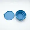 Tazón plegable de silicona personalizado, tazón portátil para beber para gatos y perros cuando viajan, recipiente de alimentos para el hogar resistente a altas temperaturas