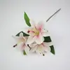 Flores de Lirio Frescas Nuevas para Decoración del Hogar, Arreglos Florales Artificiales, Accesorios para Fotografía, Flores Artificiales al por Mayor para Atmósfera de Hotel