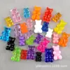 Materiais: Acessórios de Resina, Colar de Gelatina Criativo DIY, Acessórios para Capa de Celular com Cola de Creme DIY Urso Transparente