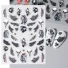 FULL BEAUTY transfronterizo nuevo Halloween relieve tridimensional gema ojo de demonio araña pegatinas para uñas al por mayor