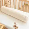 Touca calmante para bebê travesseiro cilíndrico de veludo amortecedor anti-colisão para bebê protetor de berço bolsa macia almofada para berço infantil travesseiro de lado comprido para dormir