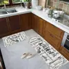 Alfombrillas de Cocina de Tira Larga Más Vendidas Juego de Dos Piezas Terciopelo de Cristal Resistentes a Manchas Antideslizantes para Platos y Tazas Anticaídas Transfronterizo
