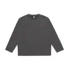 Ropa de Hombre Shanggu Primavera y Otoño Marca de Moda Sudadera Nueva para Hombre Cuello Redondo Peso Pesado Color Sólido Camiseta de Manga Larga a la Moda