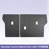 Adecuado para Hyundai Tucson Híbrido 2022-2024 Alfombrillas de Piso y Alfombrilla de Maletero de Material 3D para Todo Clima Tpe