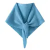 Bufanda triangular de cachemira, calentador de cuello tejido para mujer, chal de nuevo estilo otoño/invierno, bufanda de abrigo, pañuelo cuadrado pequeño