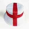 Mundial 2026 Bandera Nacional de Inglaterra Impresa Sombrero de Pescador Bandera Roja Evento Deportivo Animación Sombrero de Pescador