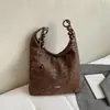 Bolso Retro Estampado de Leopardo para Mujer 2025 Nueva Moda Gran Capacidad de Tendencia Bolso de Hombro Axila Bolso Tote Retro Casual