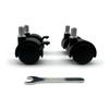 Los fabricantes suministran ruedas giratorias rueda universal 1 pulgada 1.5 pulgadas muebles ruedas de nailon ruedas de plástico para electrodomésticos rueda de PU silenciosa