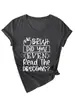 Amigo, ¿incluso Amazon eBay Sitio Independiente Camiseta Casual Cómoda para Mujer de Cuello en V y Manga Corta Comercio Exterior