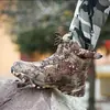 Botas de Neve Extra Grossas de Inverno Sapatos de Algodão Masculinos com Forro de Lã Espessados à Prova de Frio Quentes Antiderrapantes para Exterior de Cano Alto Sapatos Quentes do Nordeste