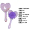Peine con Cojín de Aire Personalizable con Logo Transfronterizo, Peine Transparente con Arena Movediza, Peine Infantil Lindo de Dibujos Animados de Estrella de Cinco Puntas, Peine de Masaje