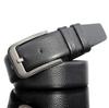 Cinturón de punto transfronterizo para hombre, hebilla de borde con patrón de lichi, cinturón casual suave, cinturón para hombres de negocios