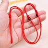 Cuerda para collar tejida a mano para hombre y mujer, anillo Yu Pei, cordón con hebilla Ping An, ajustable, cuerda simple para colgante al por mayor