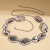 Cadena de Cintura y Collar Geométrico Irregular Metálico Europeo y Americano con una Estética de Moda de Alta Gama