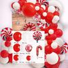 Globo Navideño Paquete Simple Papá Noel Película de Aluminio Tienda Transfronteriza Arco Festivo Decoración de Fondo Color Macaron