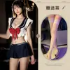 Lencería sexy talla grande Erxi, minifalda sexy estilo universitario uniforme, ropa de dormir de tentación de deseo puro, traje de marinero para chica hot