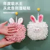 Toalla de Mano de Conejo de Dibujos Animados Linda de Secado Rápido para Colgar para el Hogar y la Cocina Infantil al por Mayor