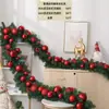 Decoraciones Navideñas Ratán Encriptación Guirnalda de PVC Centro Comercial Ventana Marco de Puerta Set Suministros Terminados Ratán Verde