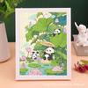 Nueva Pintura de Diamantes para Niños DIY Panda Punto Diamante Pegatina Arte en Stock para Entrega Rápida Decoración de Sala de Estar Dormitorio Pintura