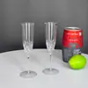 Taça de champanhe taça transparente taça de vinho estrangeiro copo de plástico 4oz festa catering festa descartável taça de vinho tinto