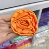 Estilo Coreano Telas de Seda y Satén Flor de Tela Flor de Rollo Rosa Accesorios Florales Accesorios para el Cabello DIY Diademas para Niños Accesorios Florales Pequeños Hechos a Mano Accesorios para Ropa