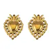15 Estilos de Acero Inoxidable Moda de Alta Gama Sol Corazón Oro Colgante Pulsera Collar Accesorios Piezas de Joyería DIY