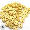 Botões de Plástico de 4mm com Dois Furos, Botões de Pão, Palitos Torcidos de Lã de Feltro, Acessórios de Botões para Bonecas DIY Feitas à Mão, Joias Personalizadas