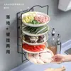 Venta Directa de Fábrica Estantería de Almacenamiento Multicapa para Preparación y Almacenamiento de Alimentos, Adecuada para Cocina Doméstica y Platos de Olla Caliente