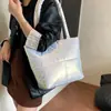 Bolso de Gran Capacidad para Mujer 2025 Nuevo Otoño Versátil Simple Bolso de Hombro Textura Satchel Clase Trabajo Ropa Bolso Tote
