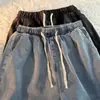 Pantalones Vaqueros Elásticos para Hombre Primavera y Otoño Estilo Coreano Moderno Estilo Japonés Hong Kong Sueltos Harem Cónicos Nueve Puntos Casuales