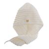Gorro Grande de Vellón a Rayas de Caramelo para Secar el Cabello Espesado Absorbente Suave Libre de Pelusa de Secado Rápido Toalla para el Cabello de Vellón Coral Gorro de Ducha para el Cabello