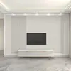 Papel Tapiz de Rejilla de Lujo Ligero para Fondo de Pared de TV Mural Decorativo Geométrico Cálido 8D para Sala de Estar Dormitorio Cabecera