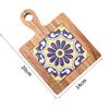 Porta-copos de Azulejo de Madeira, Pratos Delicados, Base Isolante para Caçarola, Alça, Porta-copos para Chá, Jogo Americano de Madeira Sólida para Casa