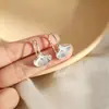 Pendientes de plata 925 con pasador para puestos callejeros y mercados nocturnos, moda coreana para mujer, artículos populares de transmisiones en vivo de influencers, pendientes de lujo ligero al por mayor