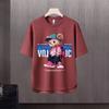 Nova camiseta de manga curta masculina verão coreano estilo moderno simples meia manga top Hong Kong estilo frouxo casual moda marca t-shirt