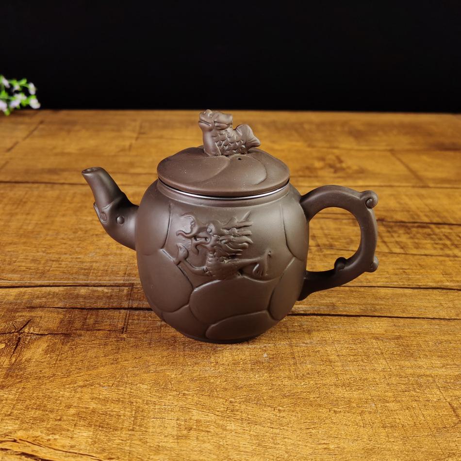 大鱼化龙壶300ml带不锈钢茶滤