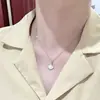 Cadena de suéter ins puramente deseable y sutilmente lujosa para mujer, collar de moda y de alta gama con elegancia francesa, joyería de cadena para clavícula con perlas