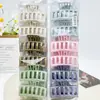 Material de PC que no se rompe, Pinza para el cabello grande de cinta con cadena, Pinza para el cabello para la ducha, Pinza para el cabello de moda para la parte trasera de la cabeza, Venta al por mayor de fábrica