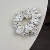 Tecido Coreano Floral Grande Faixa de Cabelo Intestino Grosso Elegante Textura de Bolinhas Tiara Estilo Estrangeiro Versátil Acessórios de Cabelo Flor Tiara