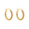 Brincos Grandes de Ouro 18K com Zircônia Micro-Incrustada Joias Versáteis de Luxo Leve Círculo Europeu e Americano Brincos Exagerados Transfronteiriços