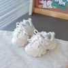 Zapatos de papá estilo nuevo, zapatillas deportivas transpirables, zapatillas deportivas para niños, zapatos para niñas y niños, zapatillas casuales de malla primavera y otoño 2026