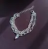 Pulsera Viento Frío Doble Capa Apilada y Cosida Imán Succión Amorosa Pulsera Explosiones de TikTok Joyería de Mano para Parejas