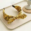 Diademas Europeas y Americanas Transfronterizas, Gama Alta, Lujo Ligero, Estilo Étnico, Orejas Pequeñas, Diademas Anudadas, Accesorios para el Cabello con Estampado