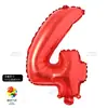 16 pulgadas Grande Rojo Perforado Imitación Hermoso Alfanumérico A~Z 0-9 Habitación de Boda Decoración de Cumpleaños Arreglo Globos