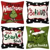 Funda de almohada ambiente de vacaciones de Navidad artículos para el hogar cojín de sofá de sala de estar cojín lumbar decoración navideña almohada venta al por mayor